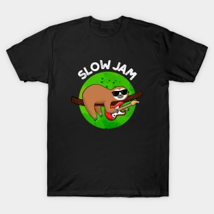 Slow Jam Funny Music Animal Pun T-Shirt